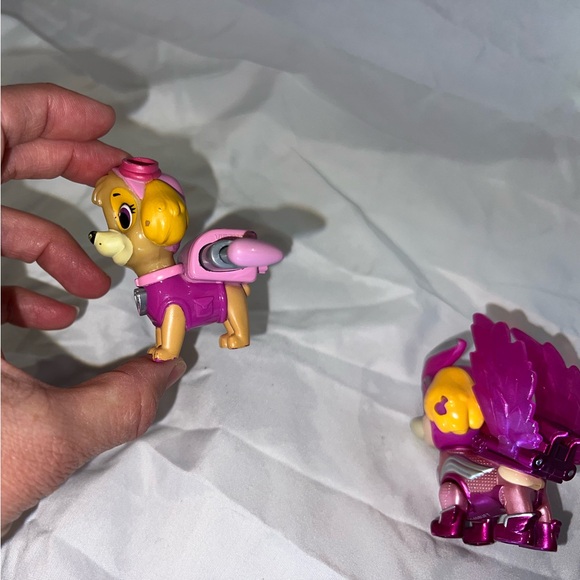 7 Skye toy figures Paw patrol Mighty pups action pup pack super paws plush movie - Picture 13 of 16